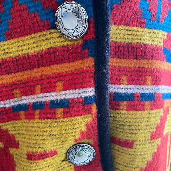 Vintage Jofeld  Man Made Navajo Print Jacket - Picture 6 of 9
